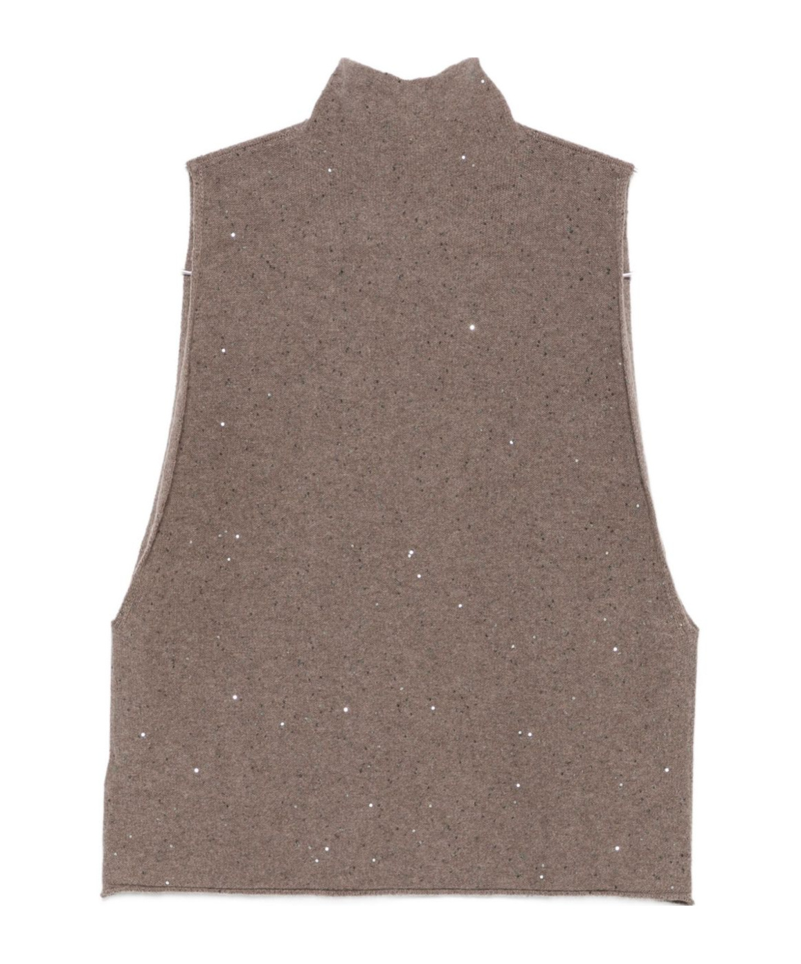 Antonelli Turtleneck Sequin-embellished Top In Brown
