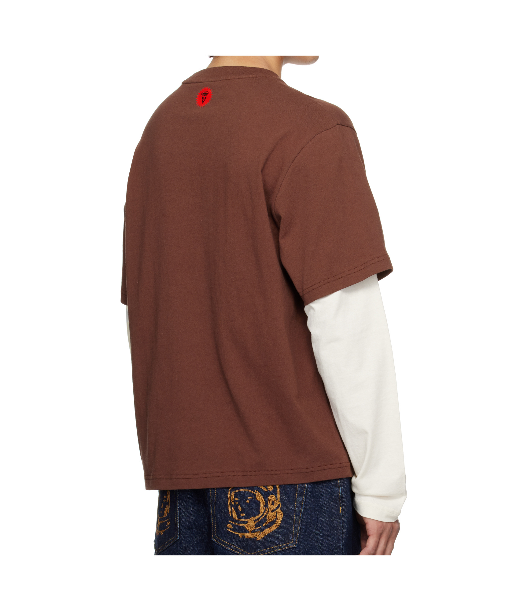 Icecream Running Dog Layered Ls T-shirt In Brown