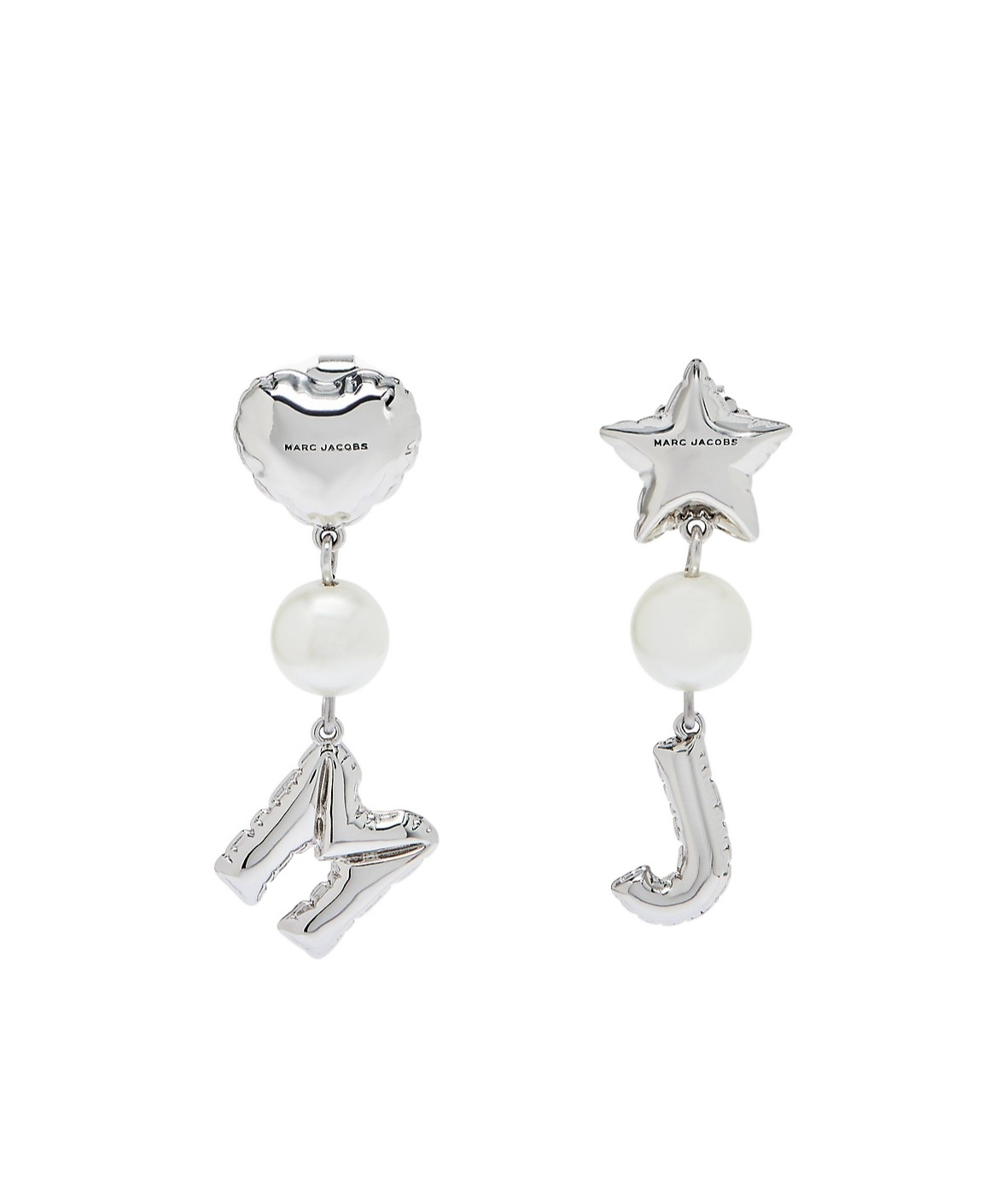 Shop Marc Jacobs Balloon Pearl Earrings In White