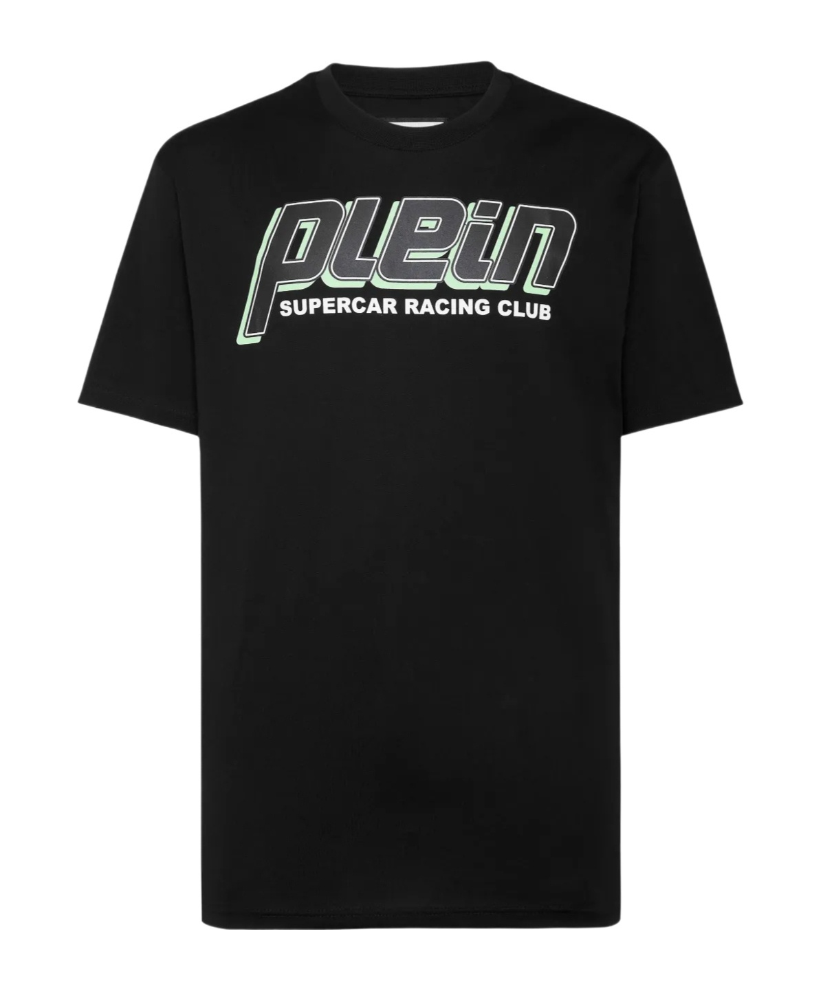 Shop Philipp Plein Racing Club T-shirt In Black