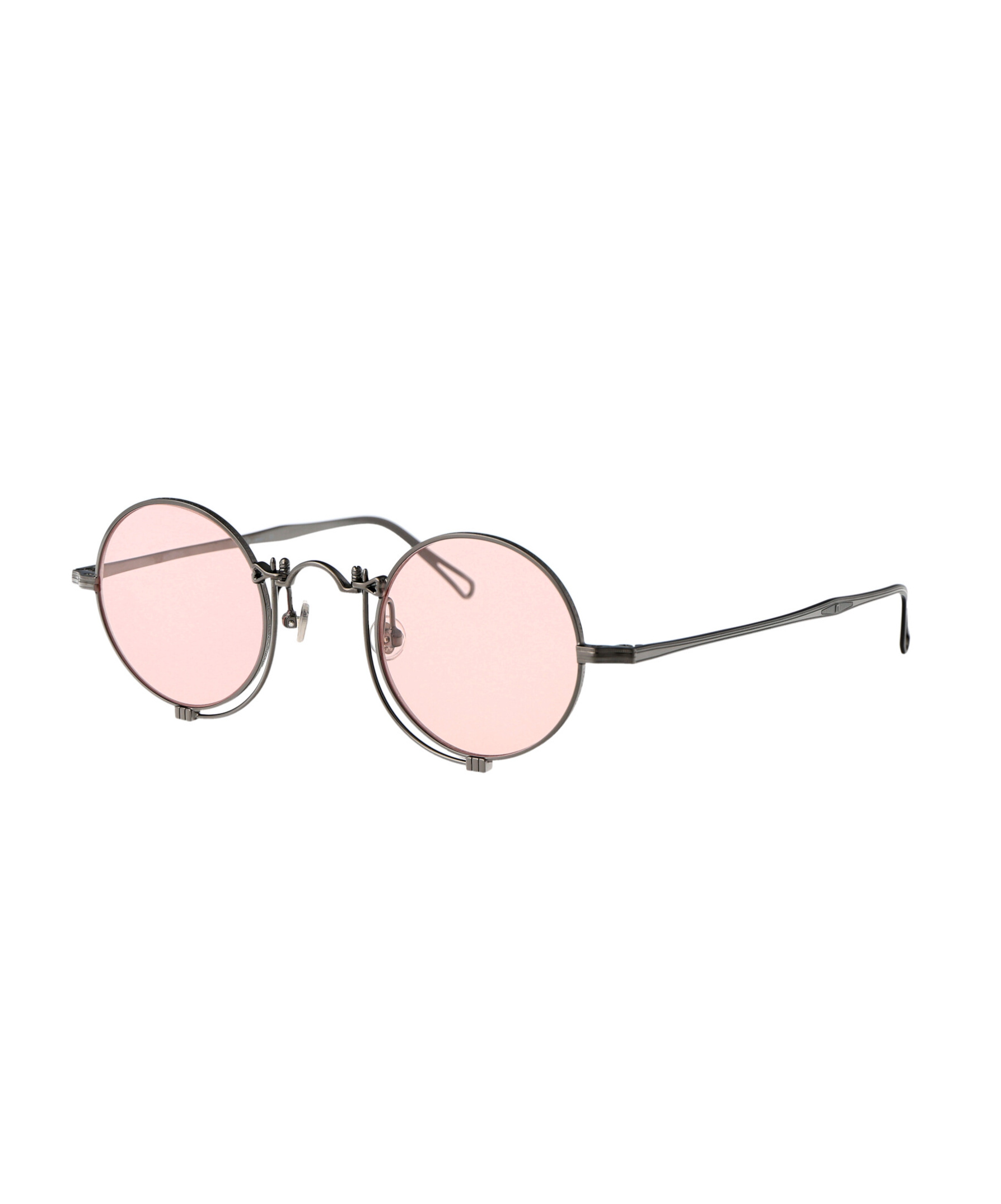 Matsuda Titanium Round Sunglasses In Pink