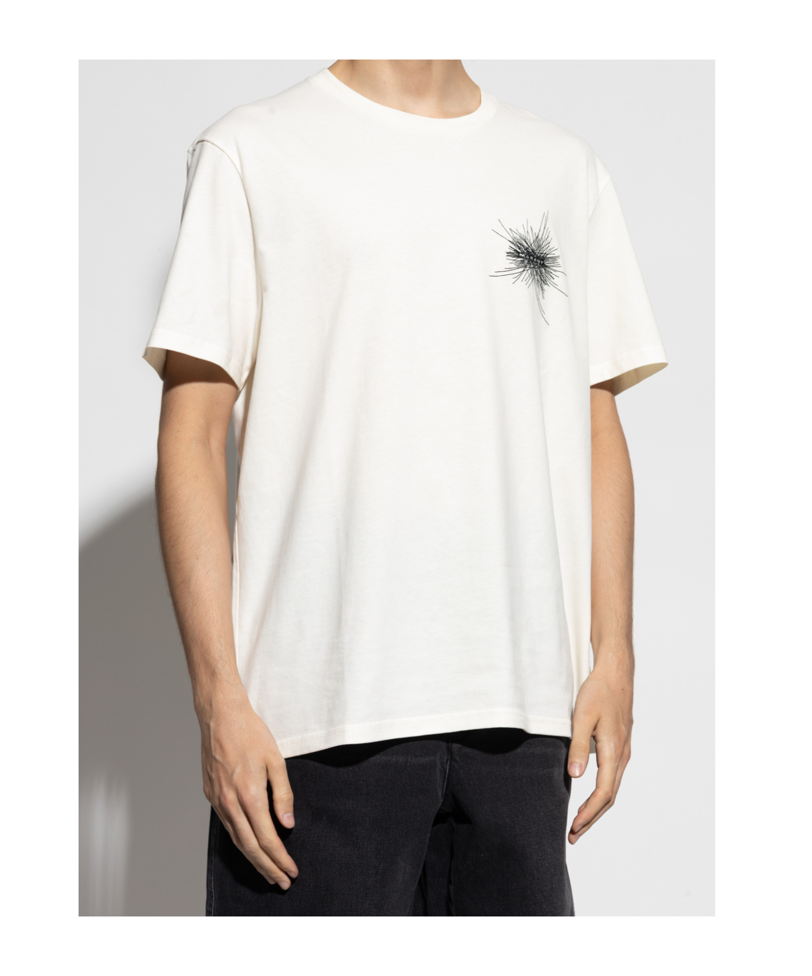Isabel Marant Honore Embroidered Short-sleeved T-shirt In White