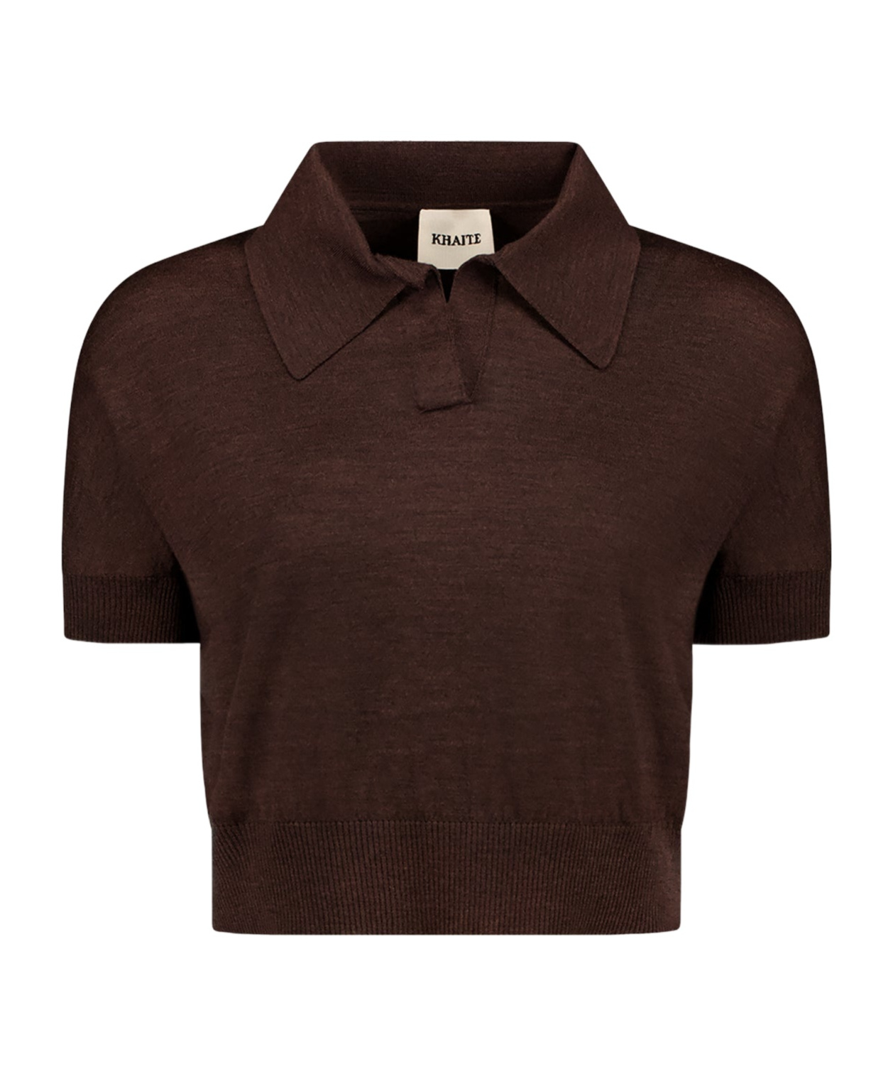 Khaite Morgane Wool-blend Polo Sweater In Black