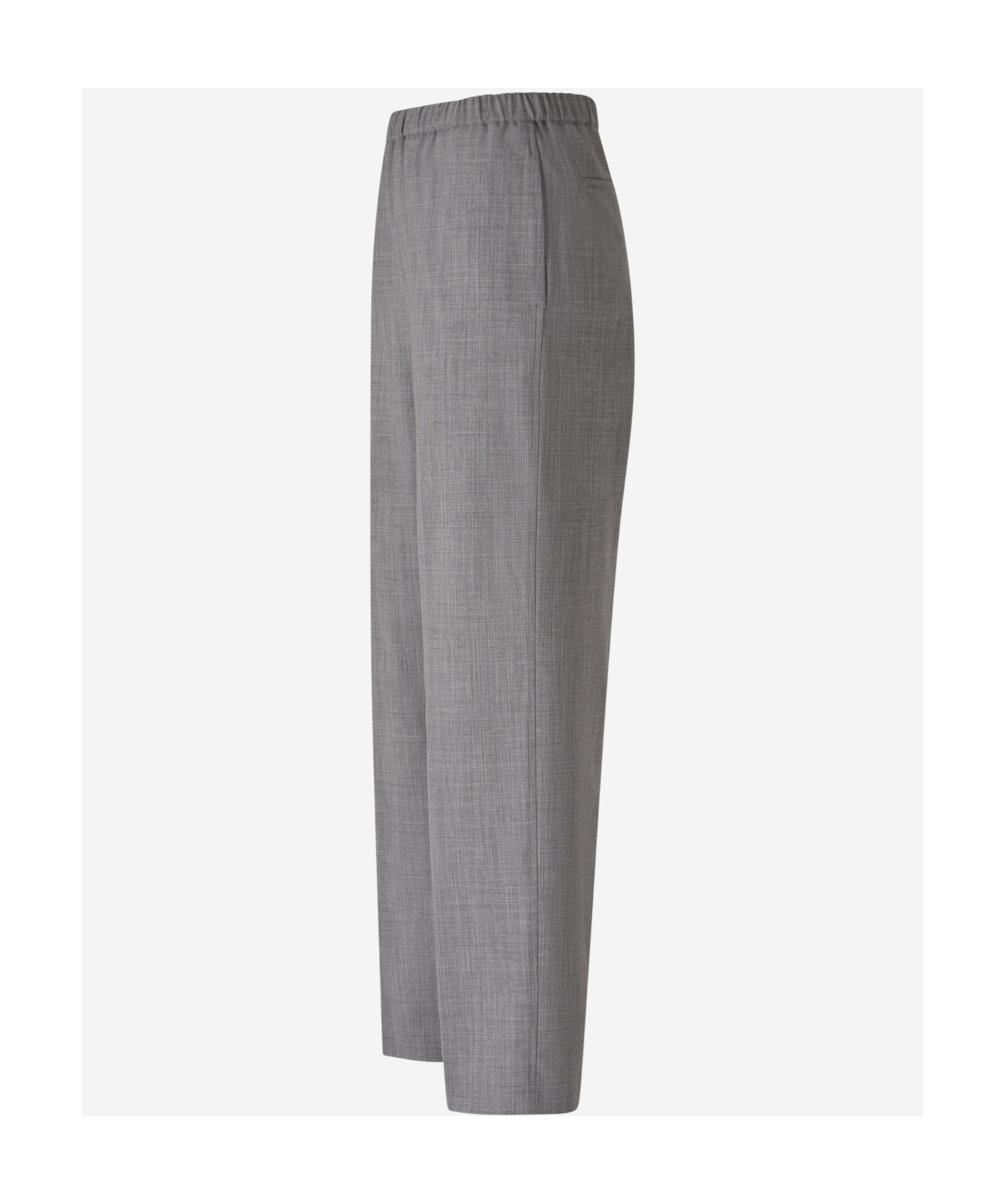 Fabiana Filippi Grey Wool Pants In Gray
