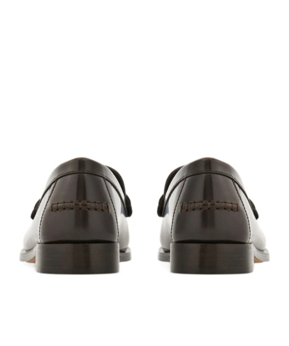 Ferragamo Moccasin With Gancini Ornament In Brown