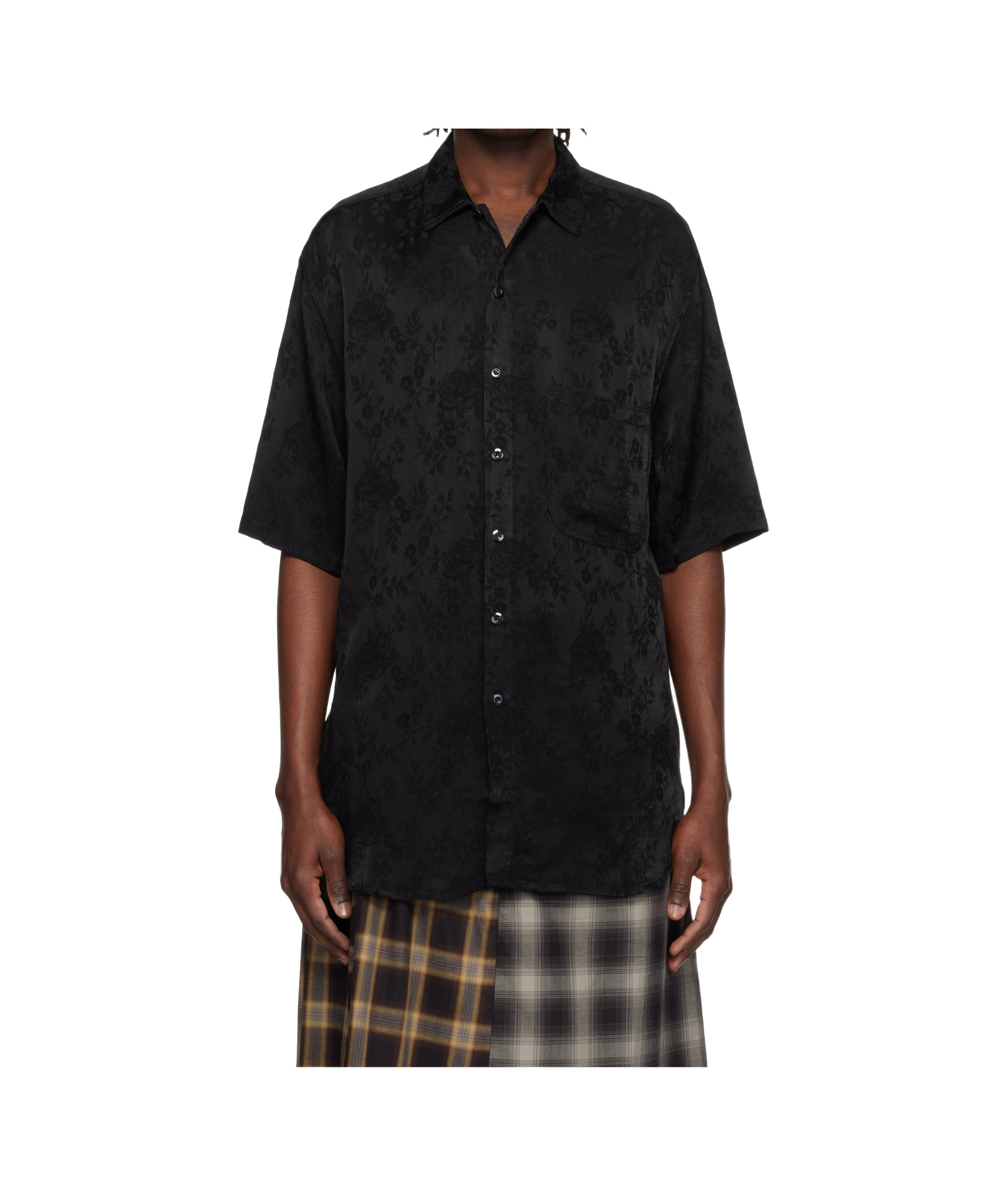 Song For The Mute Floral-jacquard Shirt