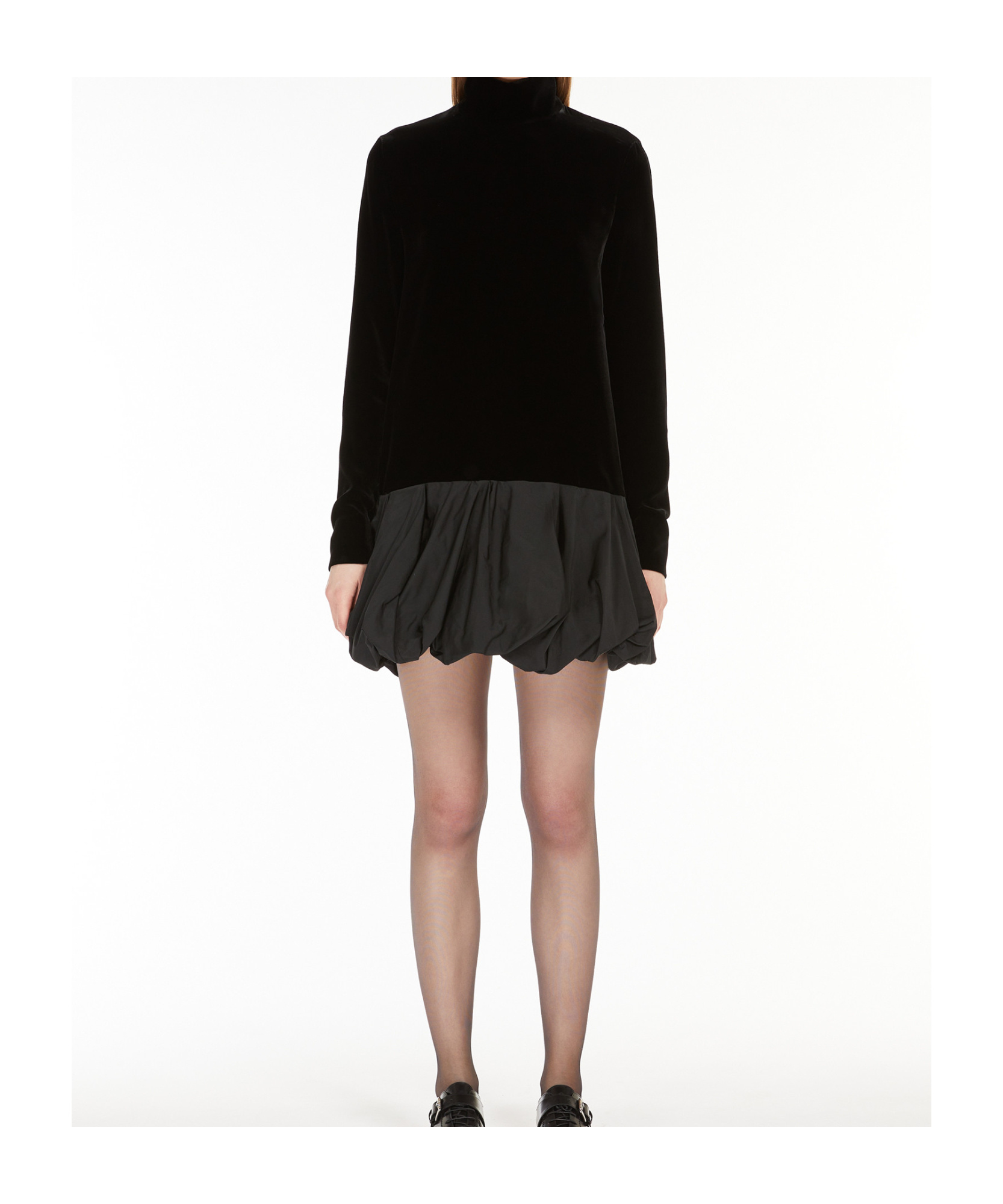 Max Mara Velvet Osso In Black