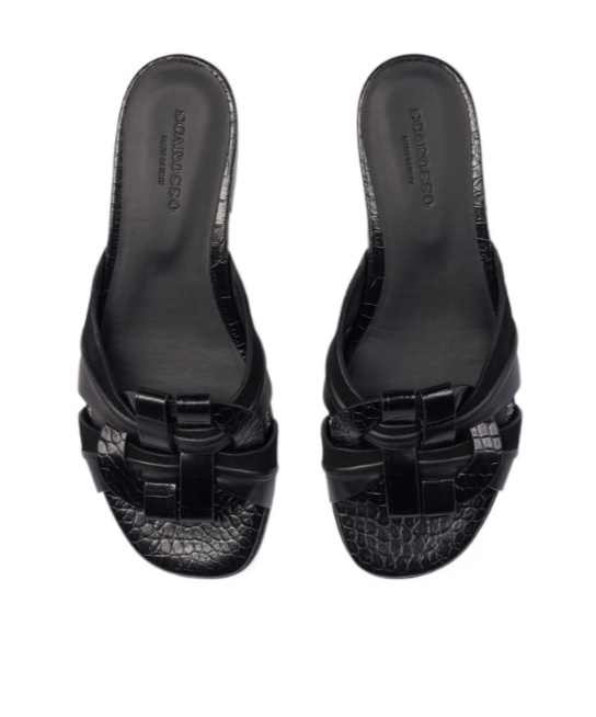 Scarosso Anna Sandals In Black