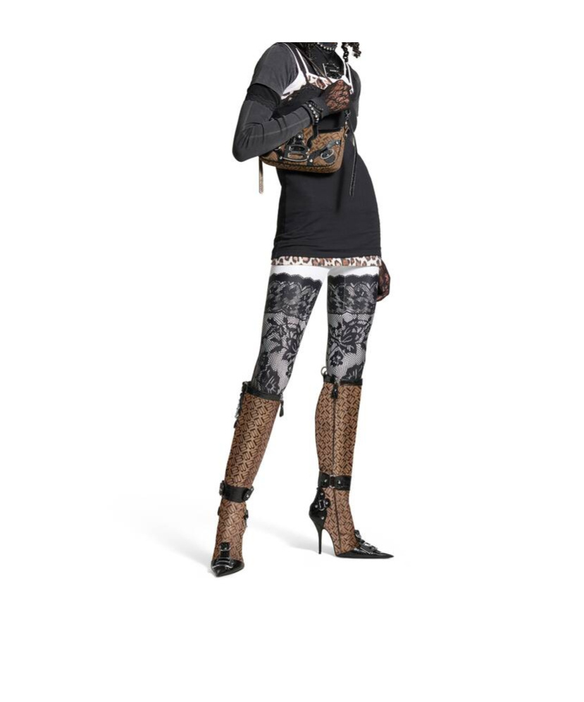 Balenciaga Essex Pointed Boots In Multicolor