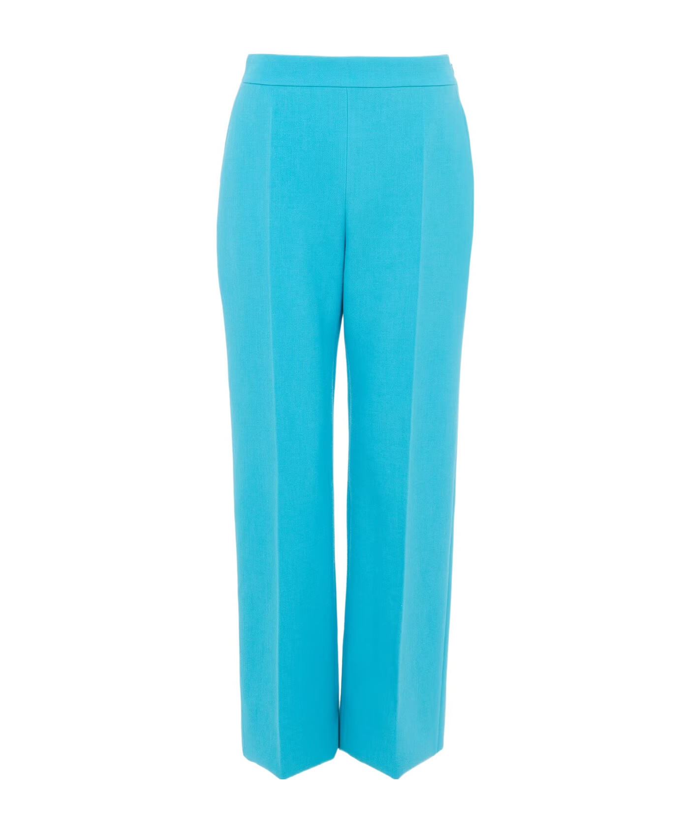 Chloé Straight Cropped Pants In Wool Crêpe