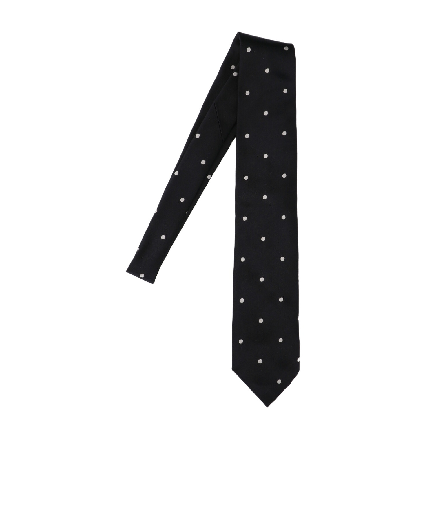 Tom Ford Slim Pointed Polka Dot Ties In Black