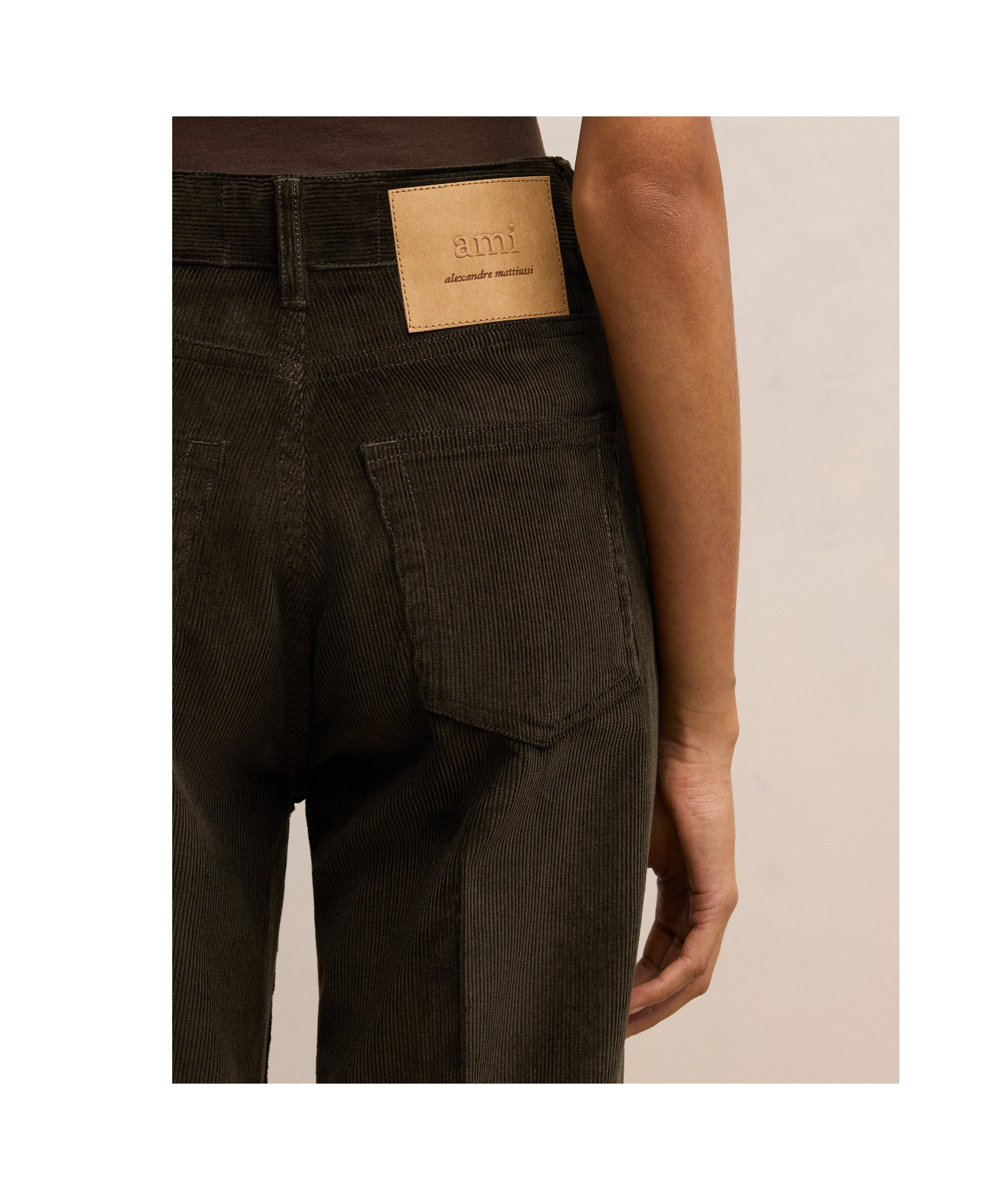 Ami Alexandre Mattiussi Belt-loop Casual Pants In Black