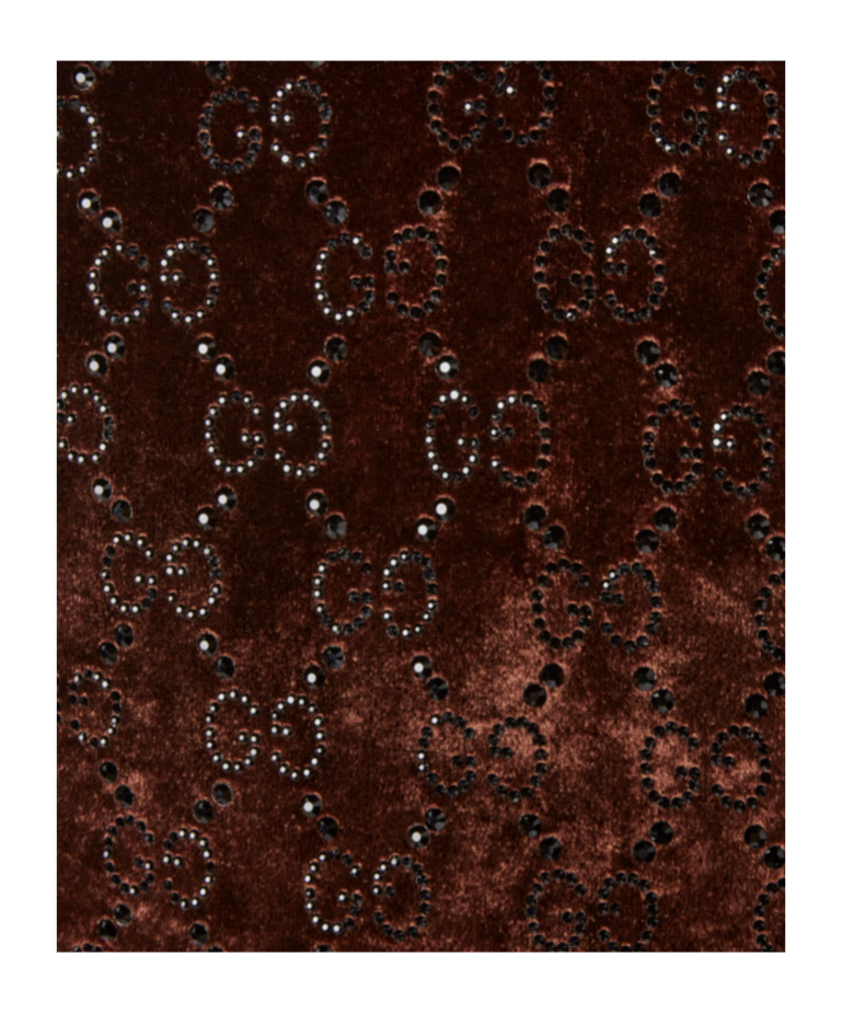 Gucci Crystal Embroidered Bodysuit Scoop Neckline In Multi
