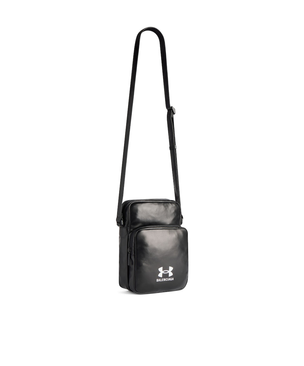 Balenciaga X Under Armour Zippered Shoulder Bag In Black