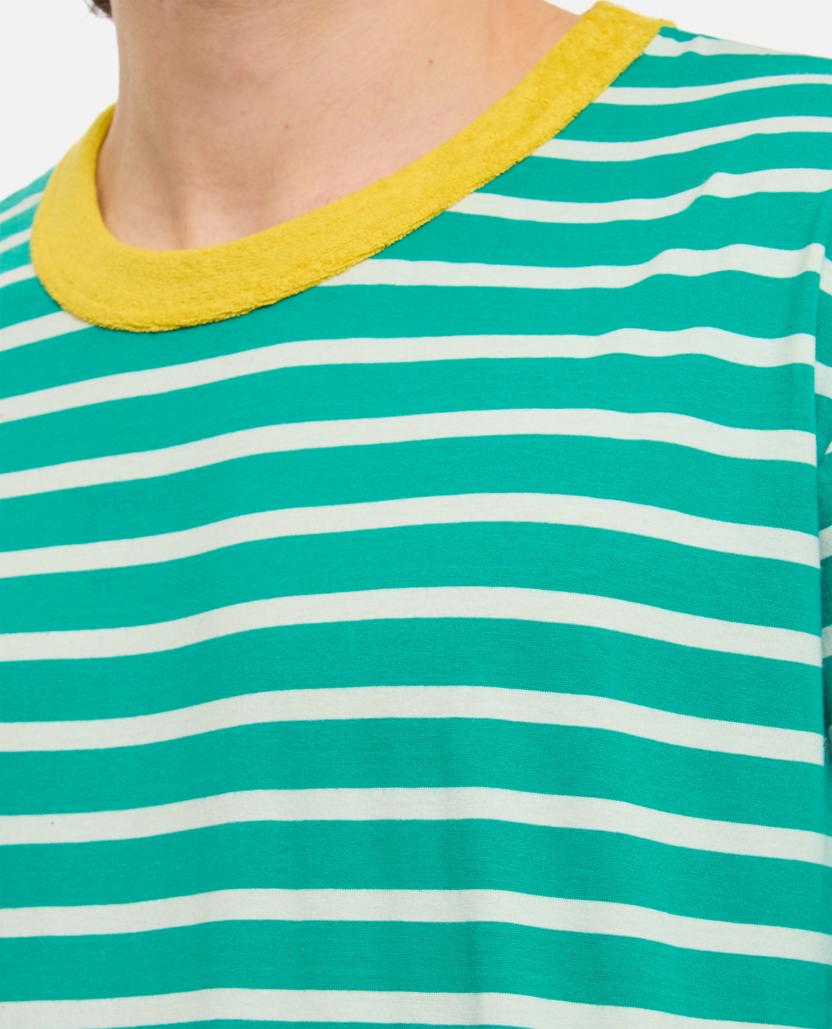 Howlin' Striped-print Crew-neck T-shirt In Green
