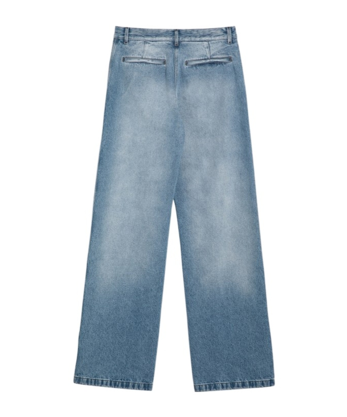 Dries Van Noten Washed Straight-leg Jeans In Blue