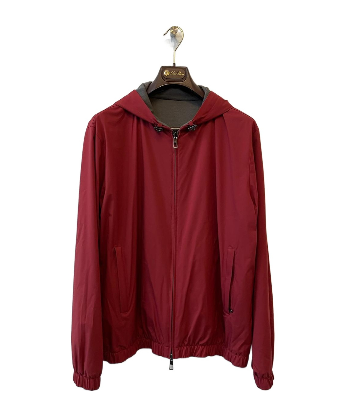 Loro Piana Hood Bomber In Red