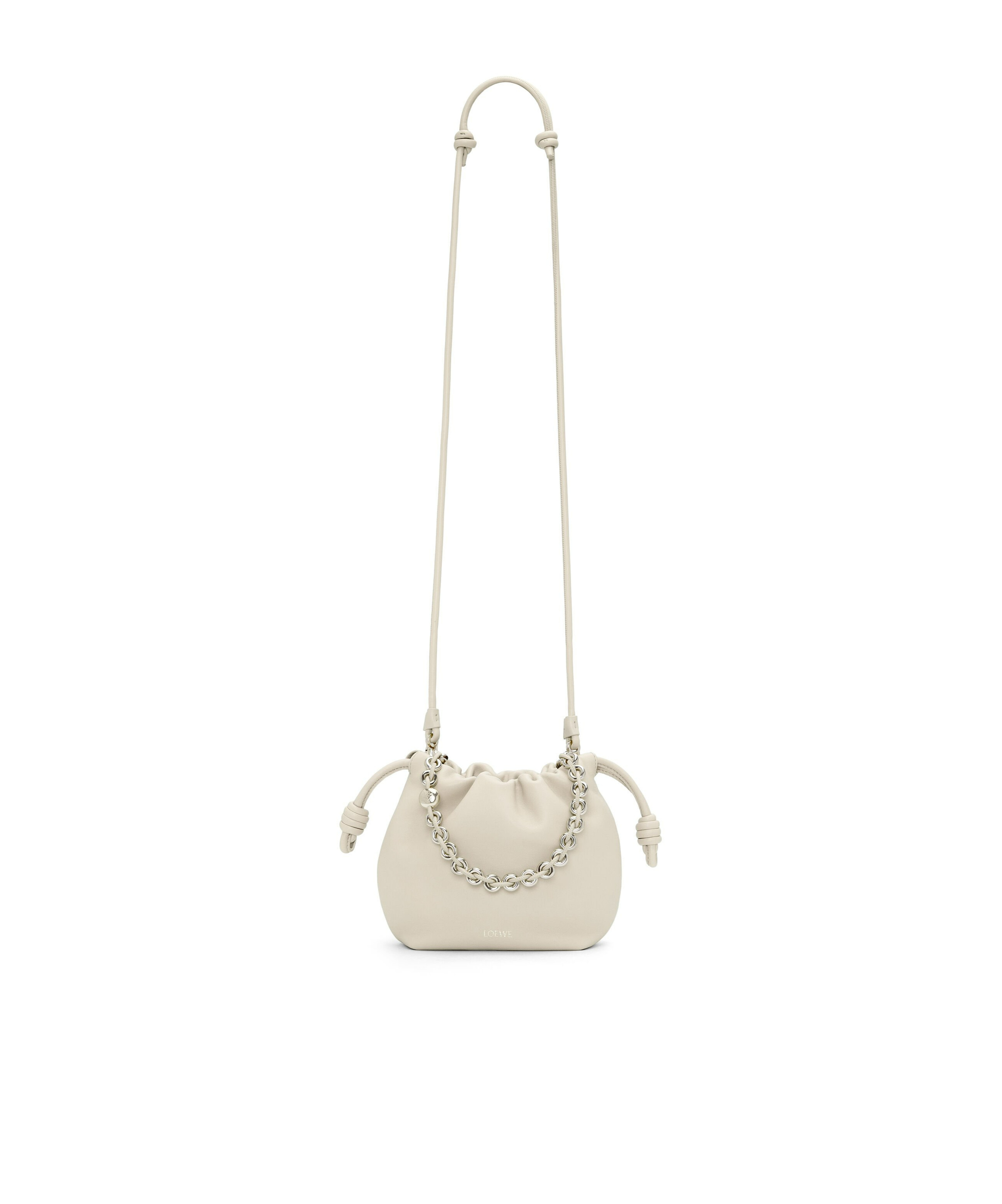 Loewe Mini Flamenco Shoulder Bag In Nude