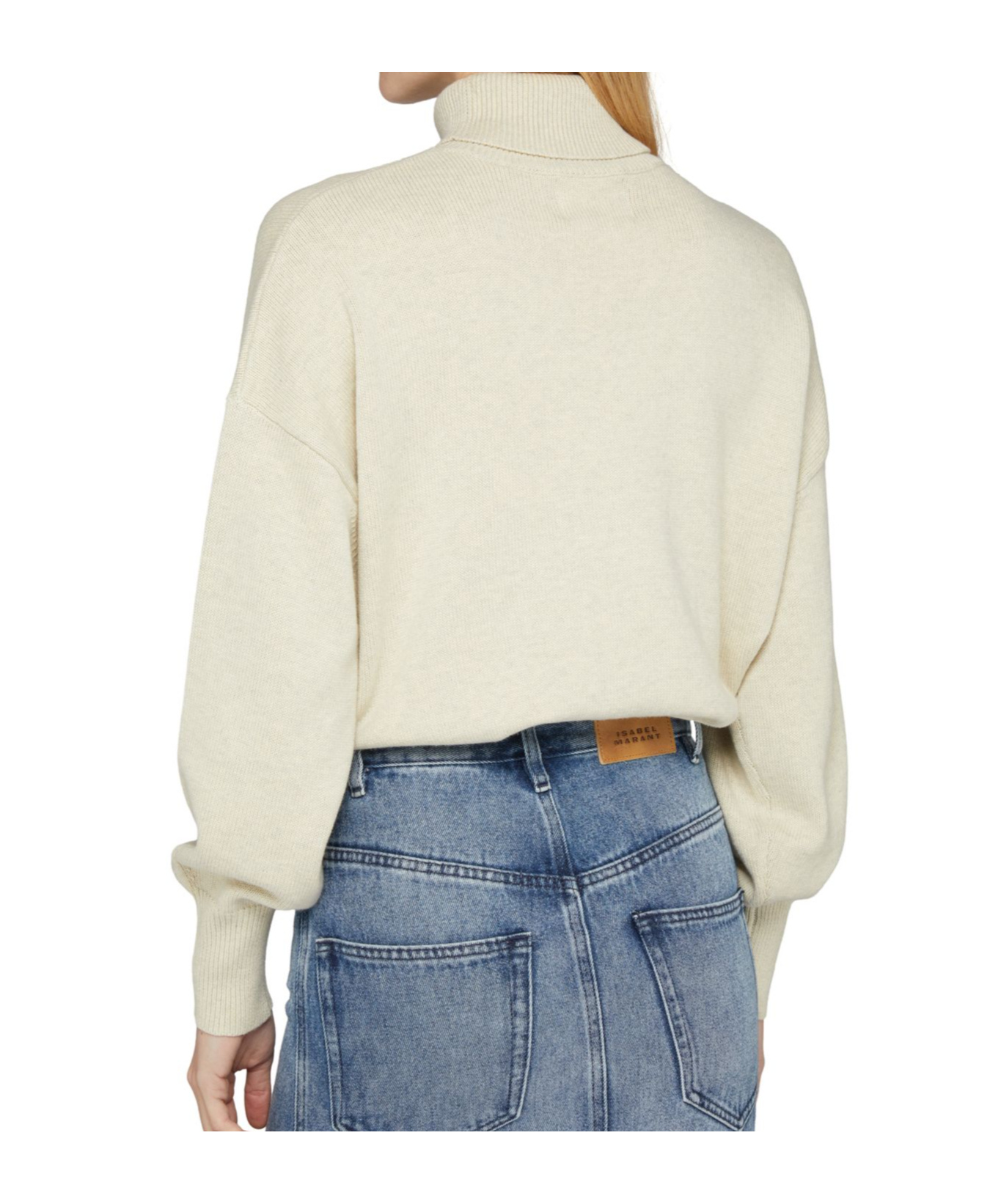Isabel Marant Étoile Nash Turtleneck Sweater In Light Gray/silver