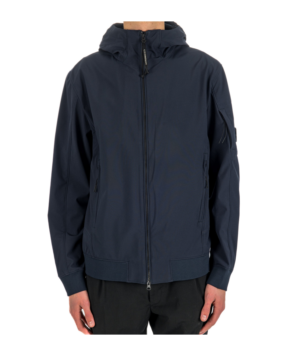 C.p. Company Long-sleeved Casual Jacket In Black