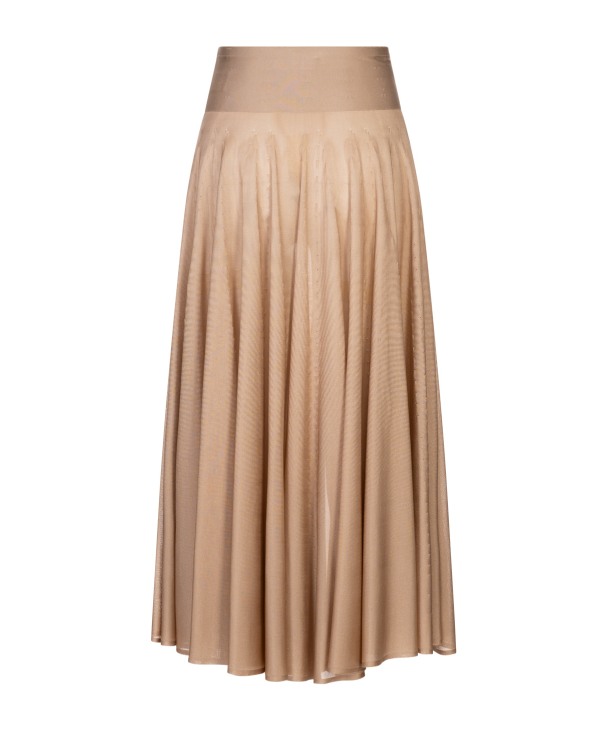 Alaïa A-line Maxi Skirt In Brown