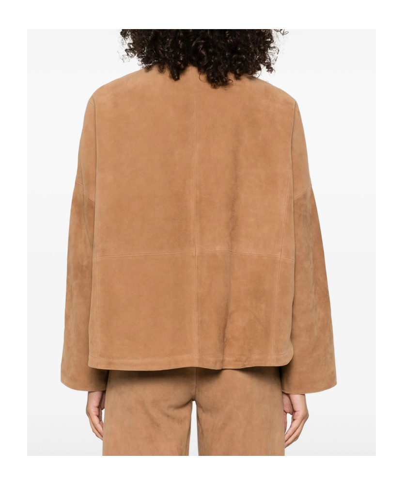 Forte Forte Suede Patch-pockets Jacket In Brown