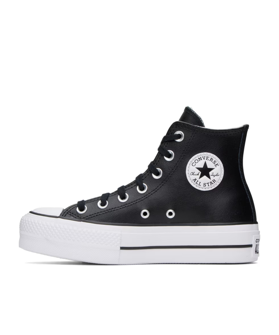 Converse Ctas Lift Clean Hi Sneakers In Black