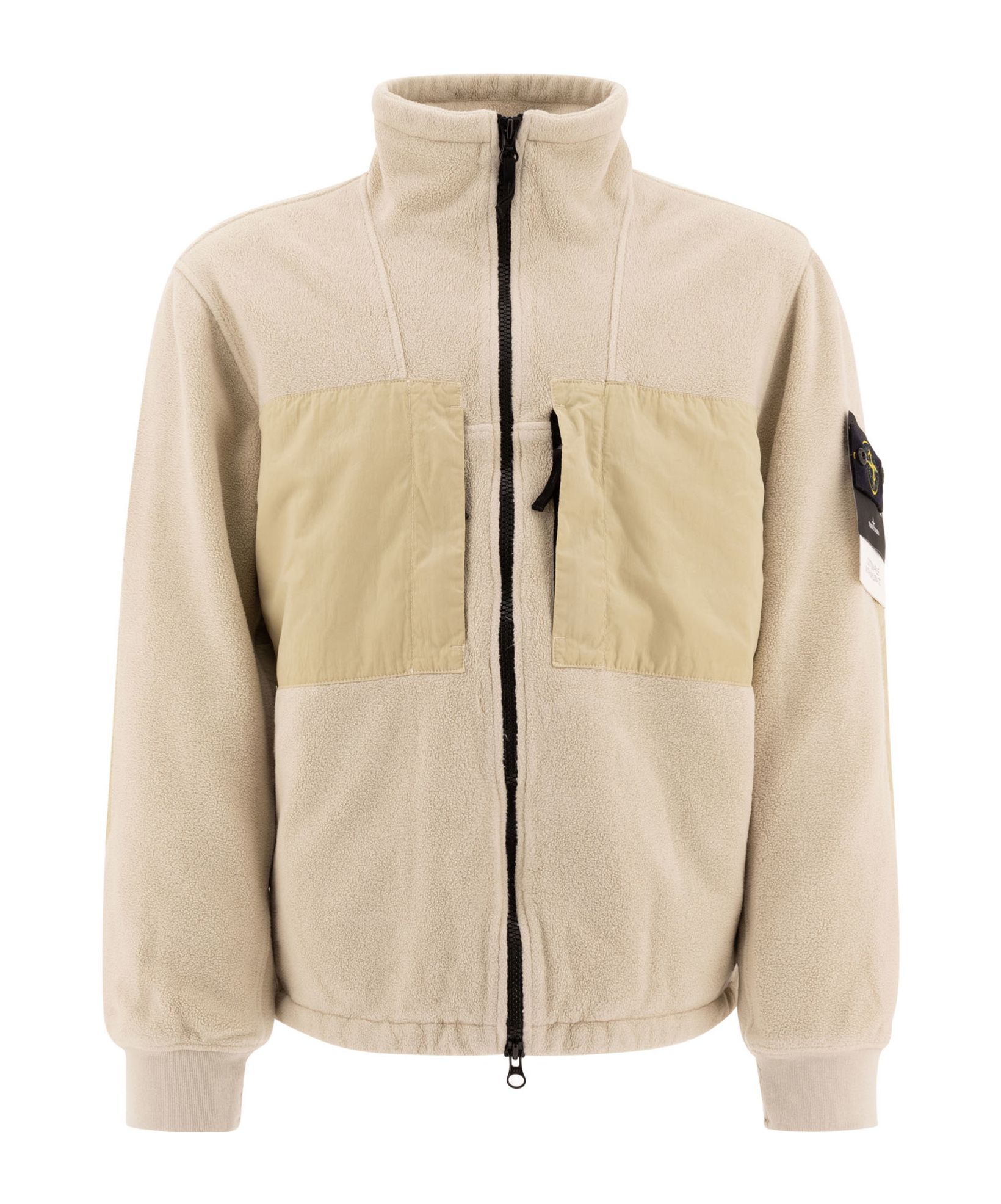 Stone Island Long-sleeved Casual Jacket In White