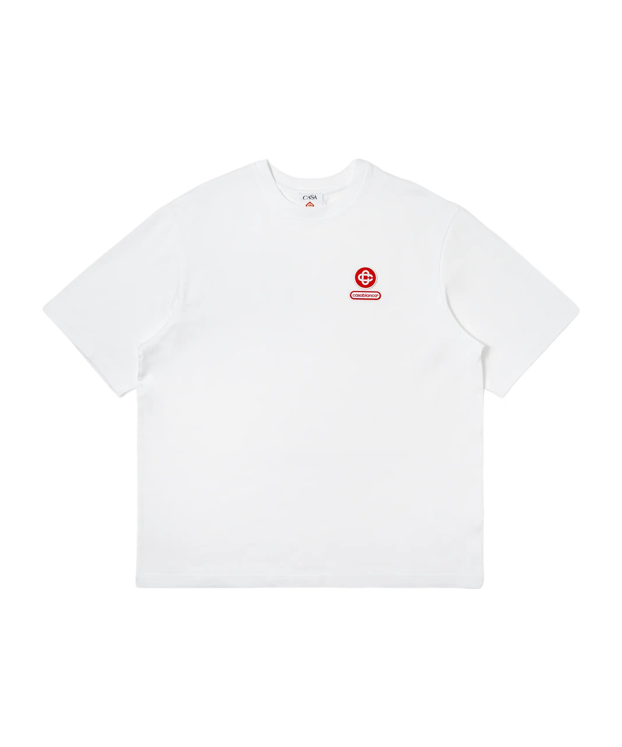 Casablanca Montaigne Sportif Crewneck Graphic Print T-shirt In Gold