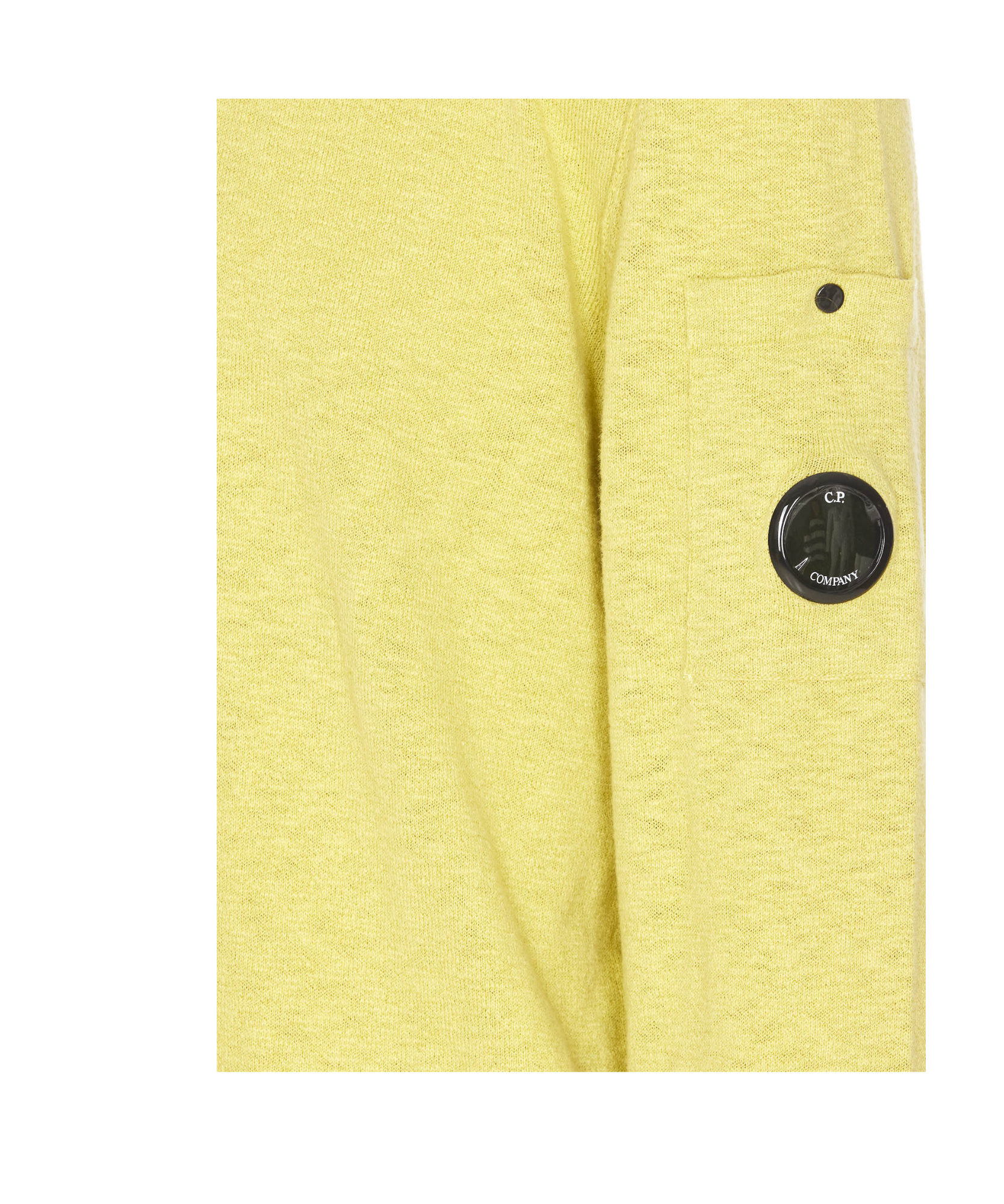 C.p. Company Round Neck Sweater In Yellow