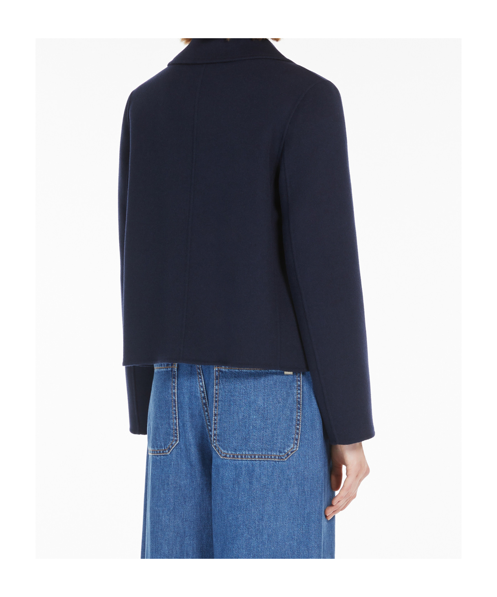 Weekend Max Mara Double-sided Coat In Navy Blue