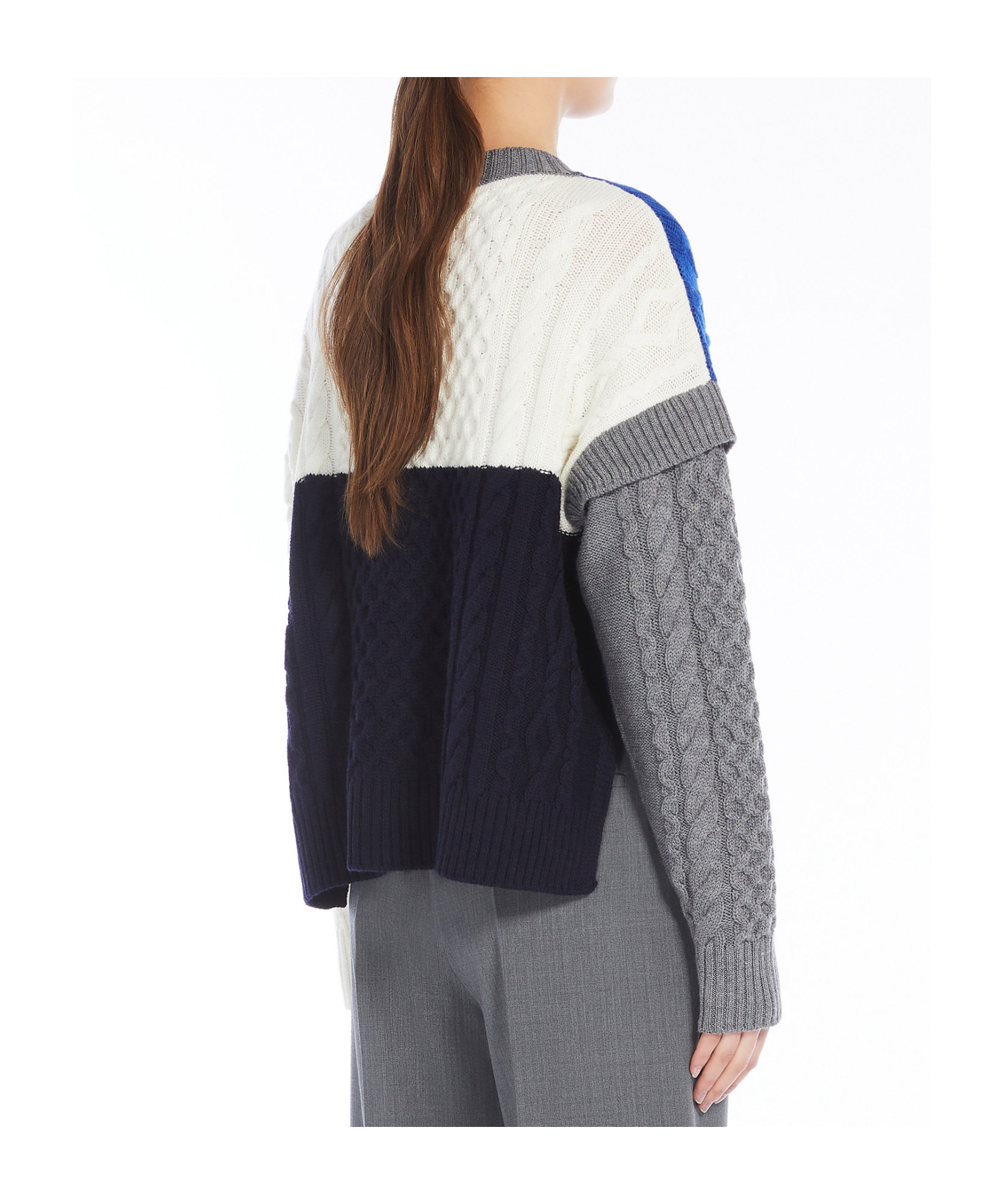 Weekend Max Mara Mestre Knitted Jumper In Gray