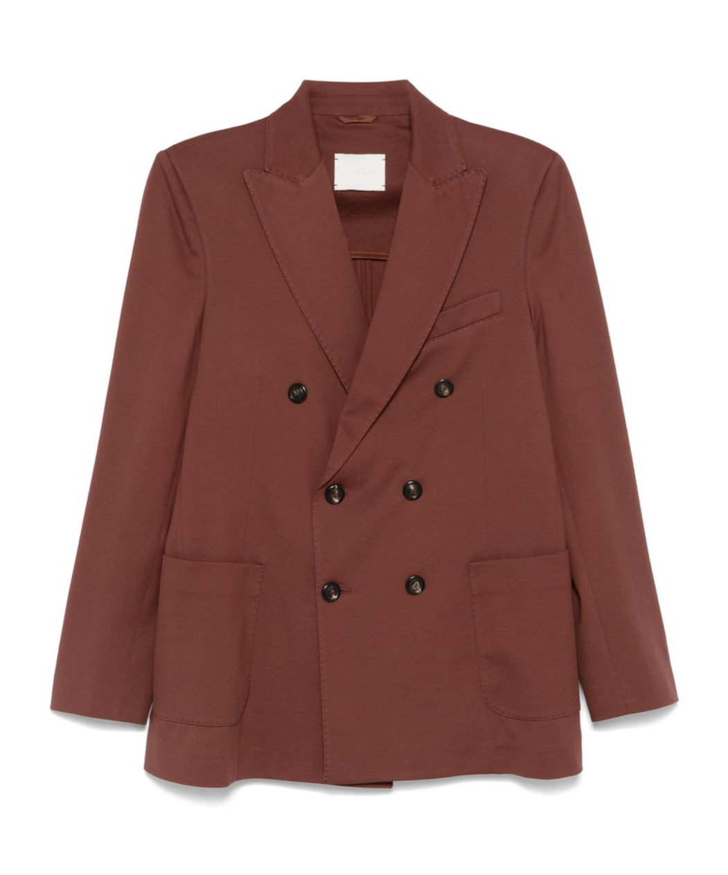 Circolo 1901 Blazer Doppiopetto In Misto Cotone Marrone In Brown
