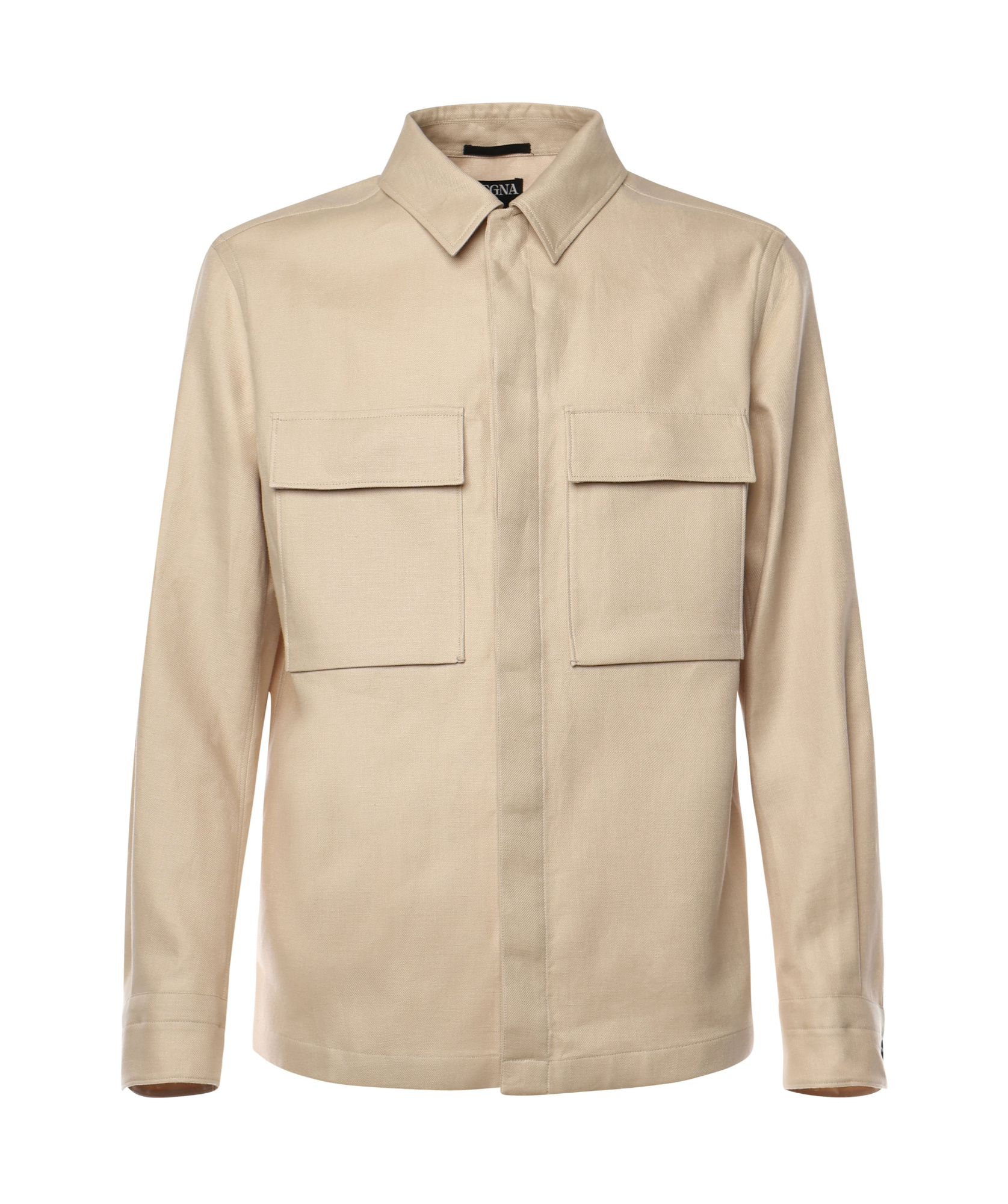 Shop Zegna Oasi Lino Overshirt