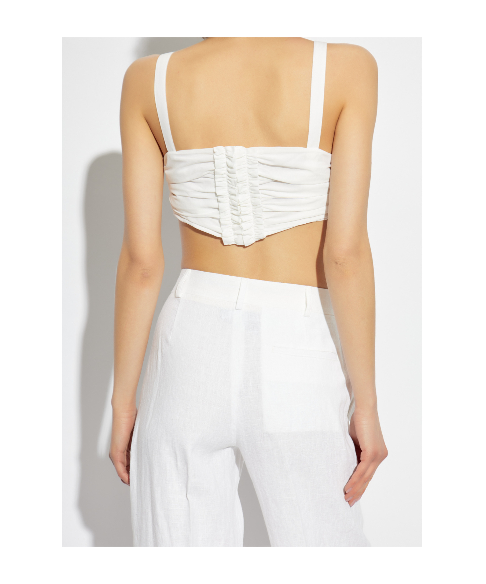 Moschino Sleeveless Shirt In White