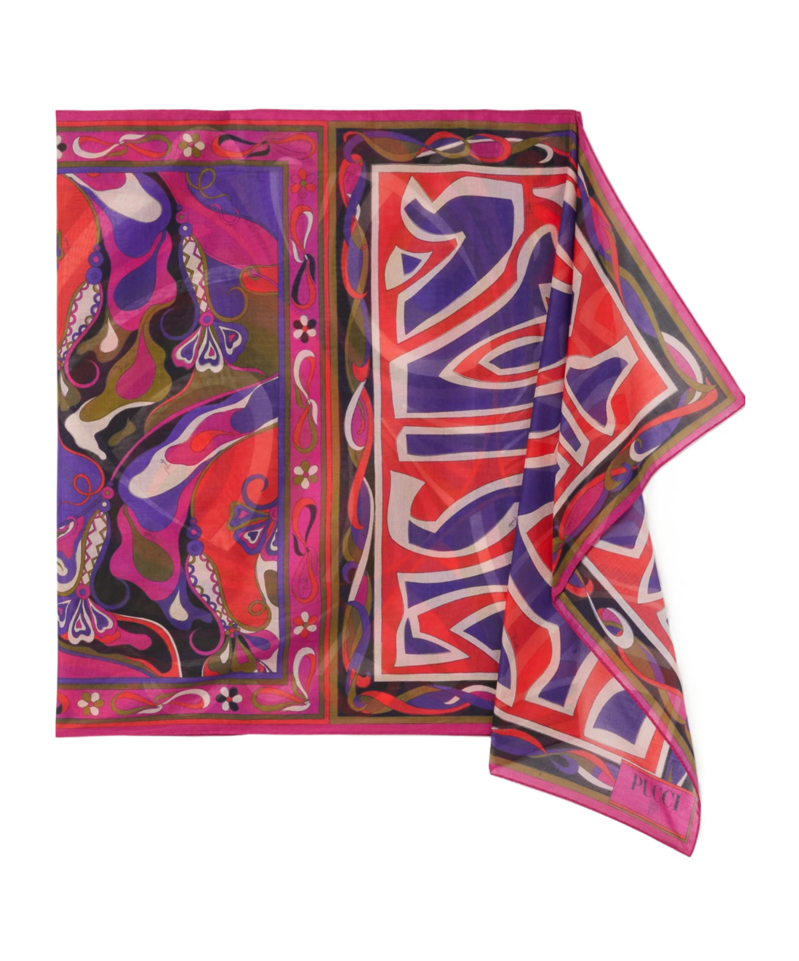 Pucci Sarong With Mixed Prints In Multicolor In Multi