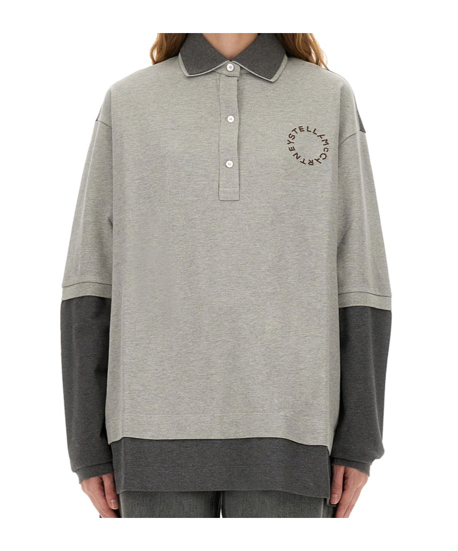 Stella Mccartney Double Layered Oversized Polo Multicolor 2 In Multi