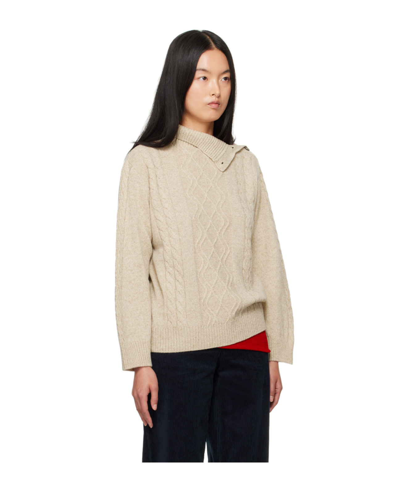 Shop Apc Karen Sweater In Nude