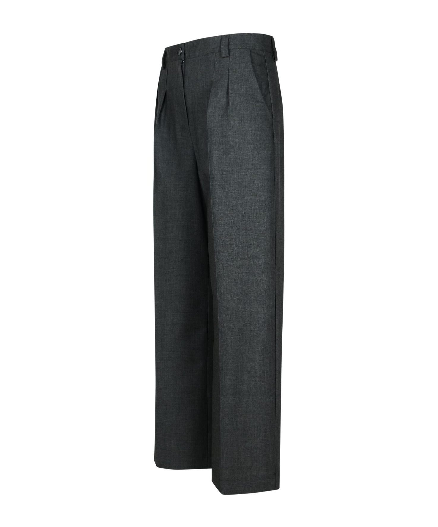 Apc Tressie Grey Virgin Wool Pants In Black