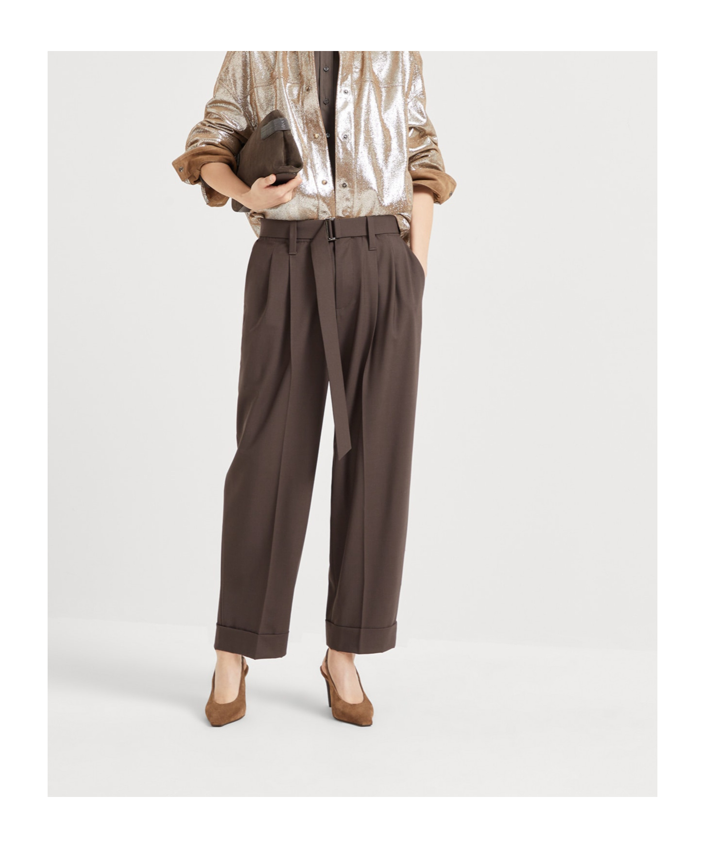 Brunello Cucinelli Sartorial Trousers In Blue