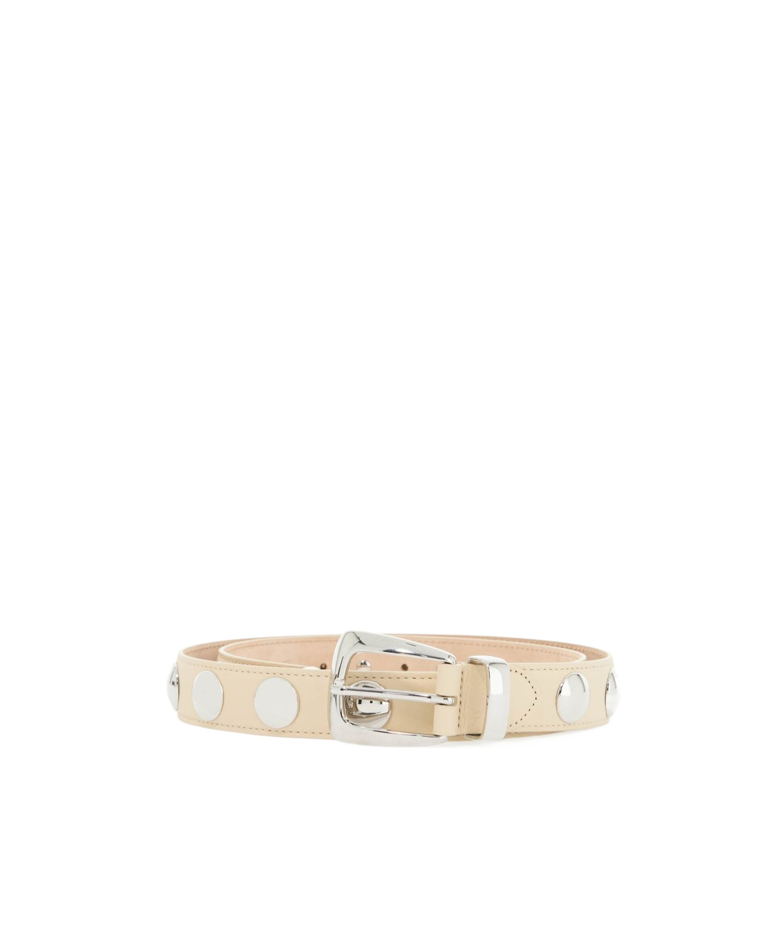Khaite Rivet Belt In White