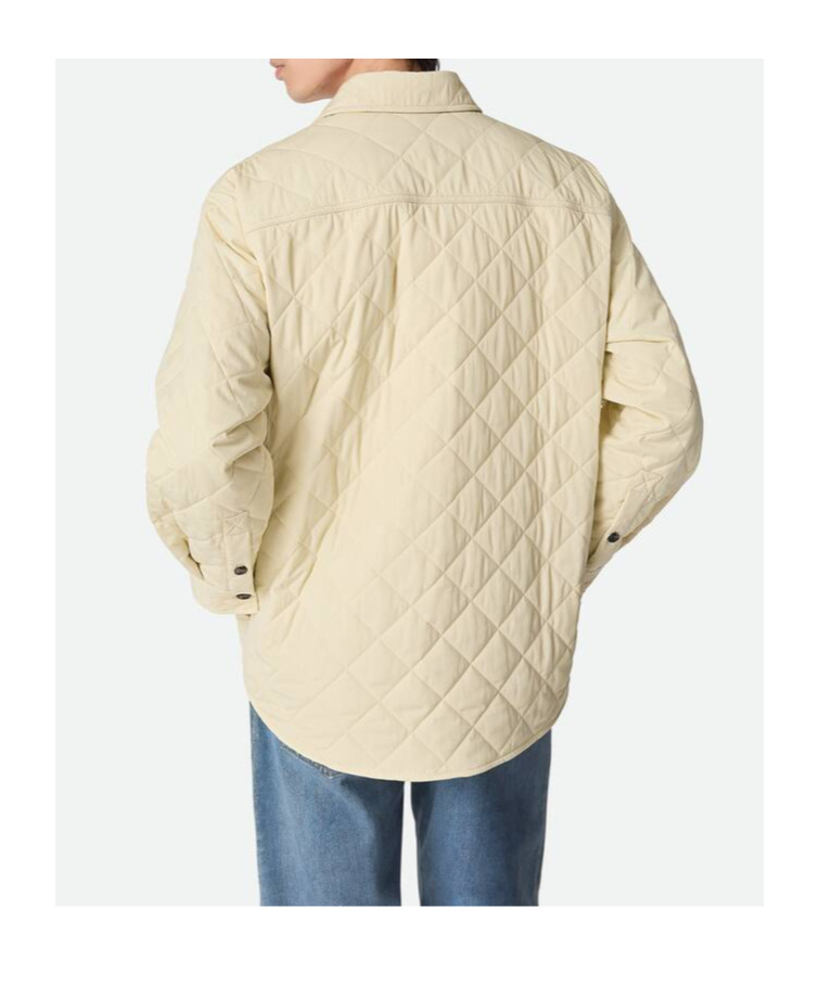 Bottega Veneta Quilted Tech Cotton Jacket With Chest Pockets In Neutral