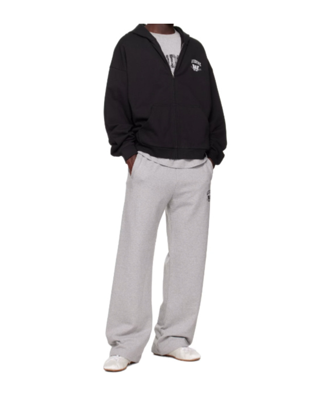 We11 Done Collegiate Zip-up Hoodie In Black