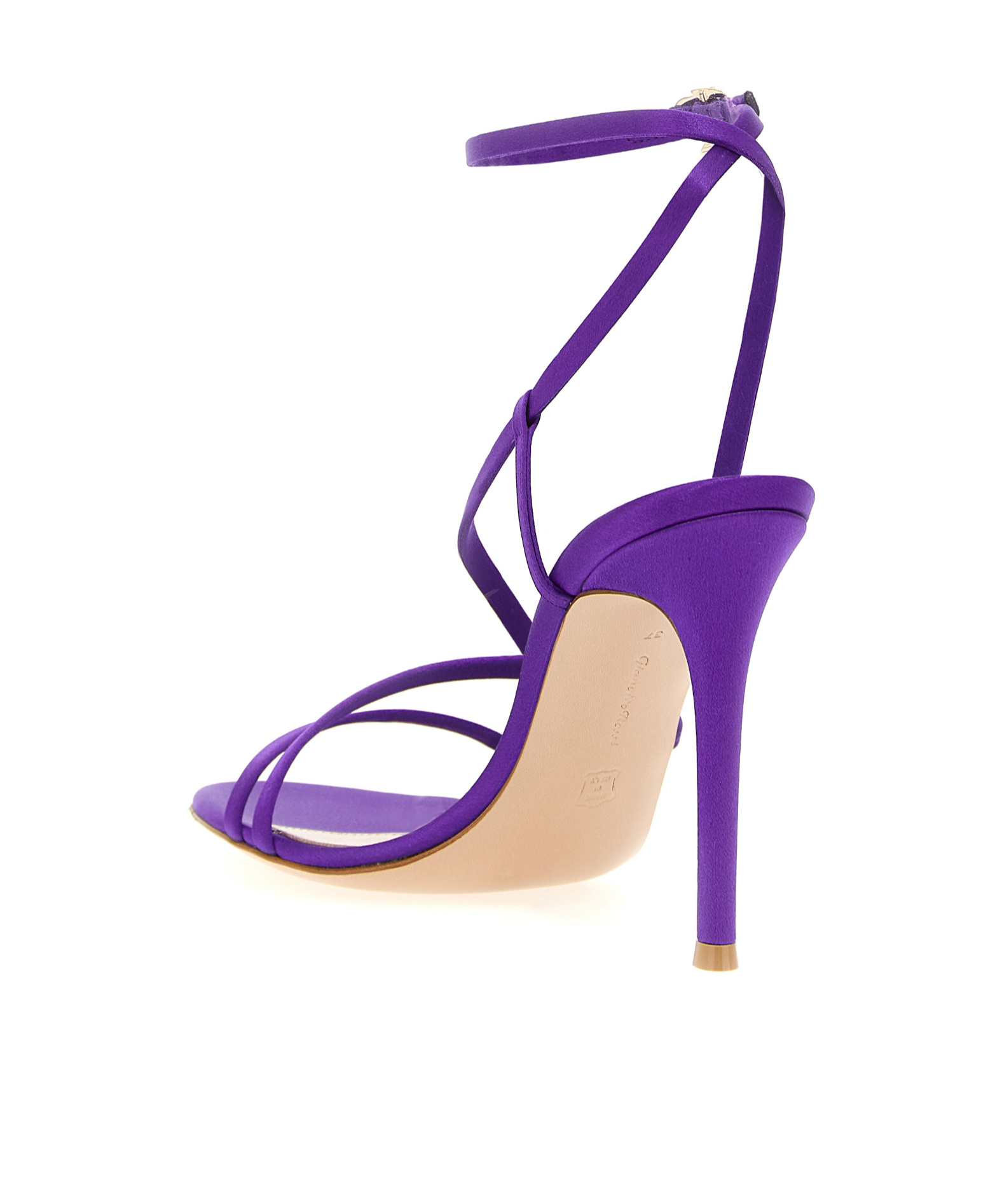 Gianvito Rossi Purple Ankle Strap Heels In Purple