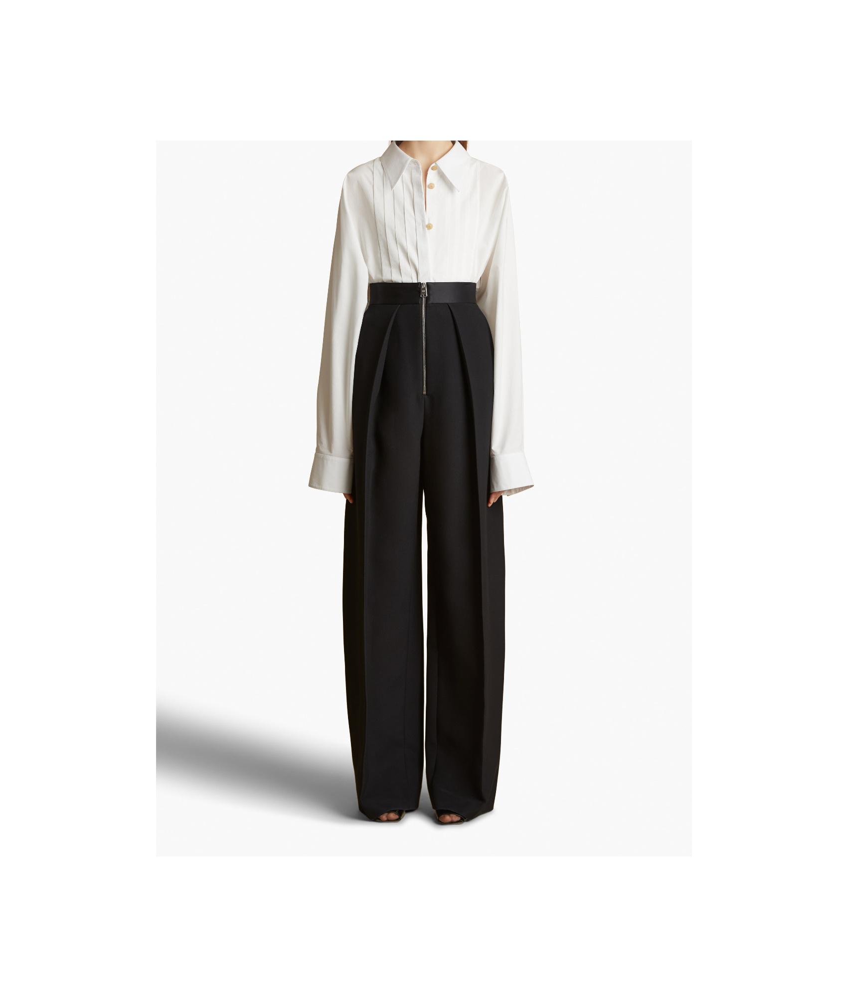 Khaite Long-sleeved Shirt In White