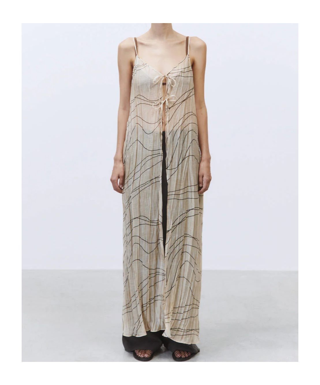 Alysi Mediterranean Dress Long Meringue Vest