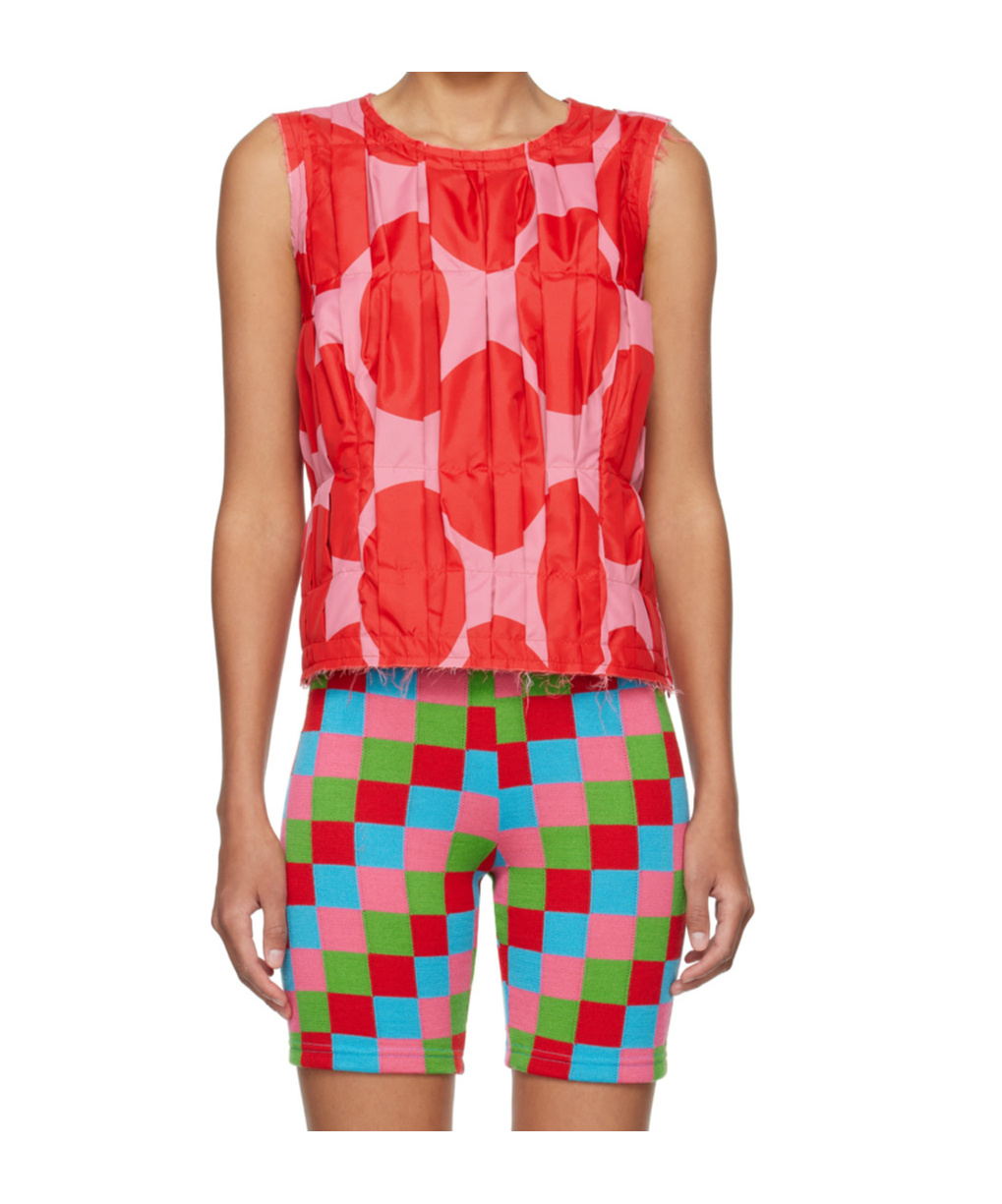 Comme Des Garçons Round Neck Sleeveless Vest