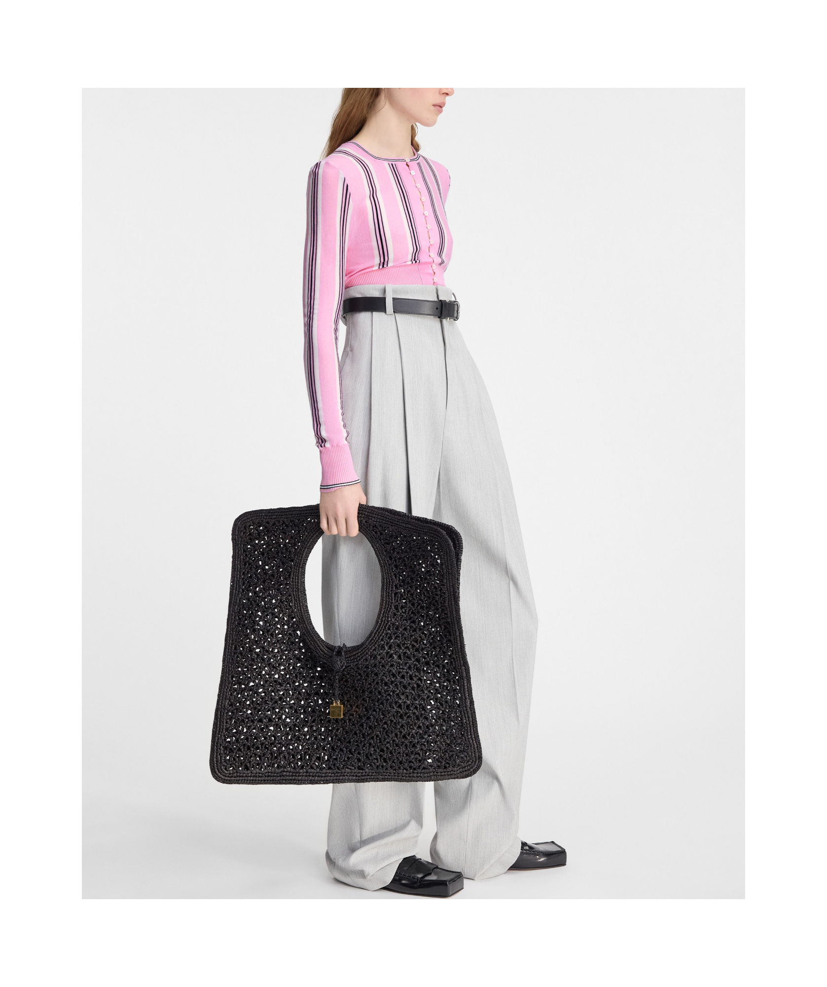 Jacquemus Pink Virgin Wool Le Cardigan Spiaggia Cardigan In Pink