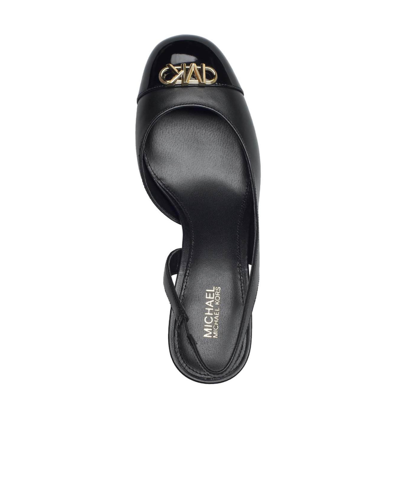 Michael Kors Round-headed High-heeled Sandals In Black