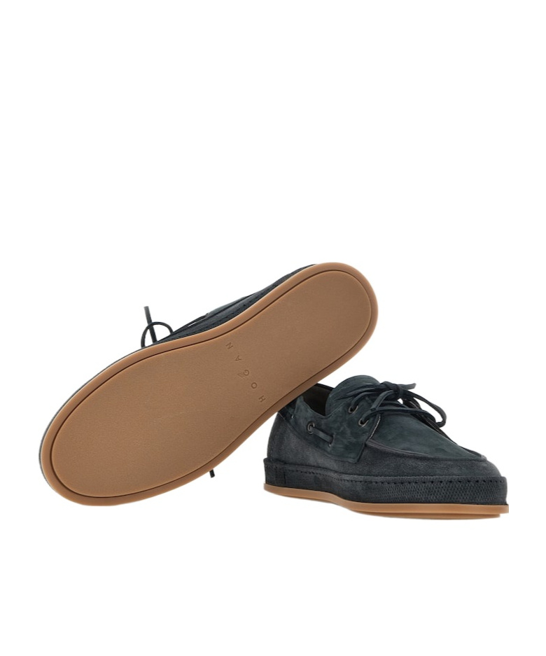 Hogan Round-head Casual Shoes In Black
